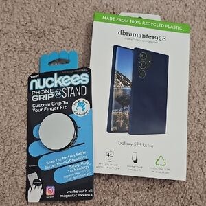 Galaxy S23 Ultra Case Blue Plus Nuckees Phone Grip $15 MINIMUM PURCHASE REQUIRED
